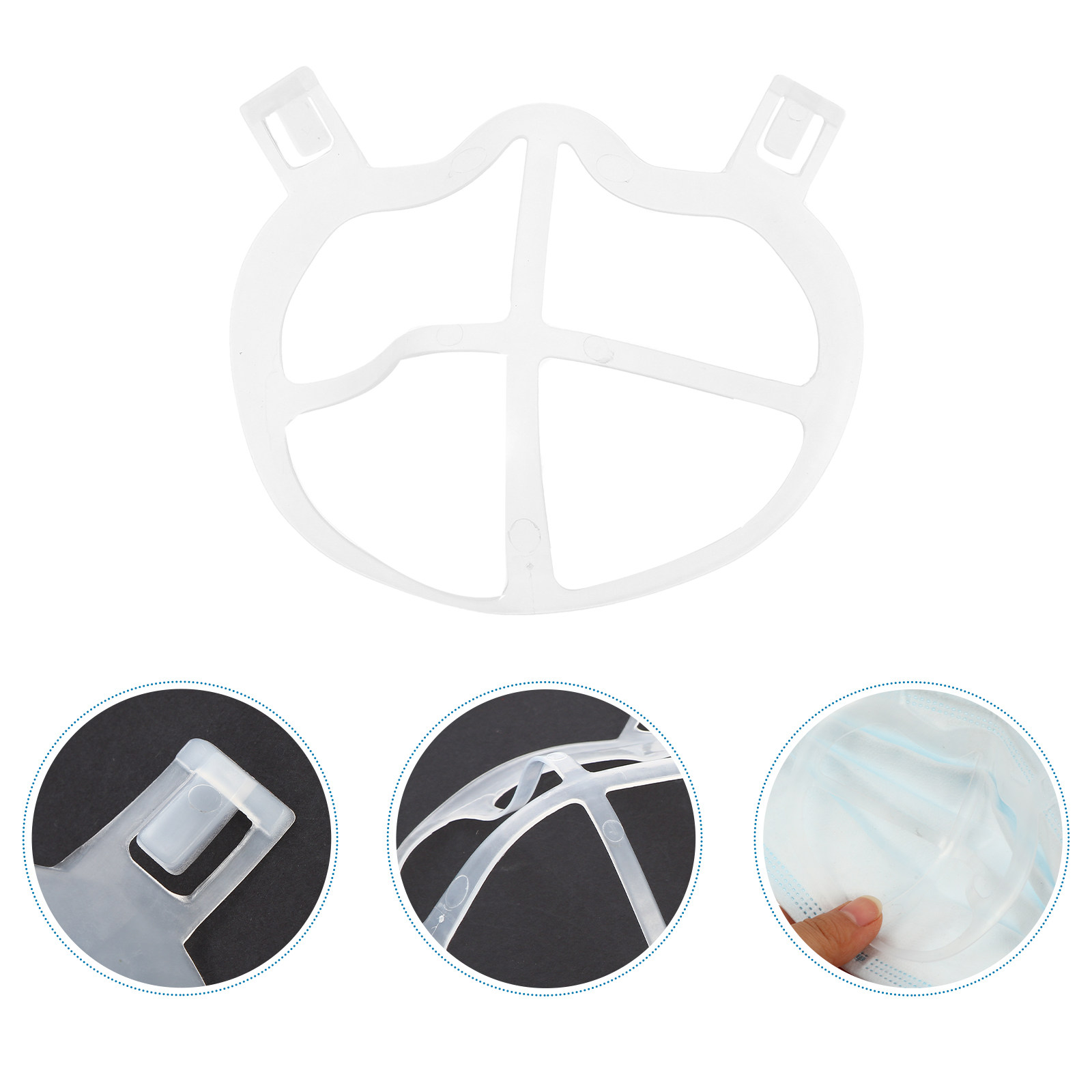 Silicone Mask Bracket - 10 szt. Lekki, bezwonny uchwyt na