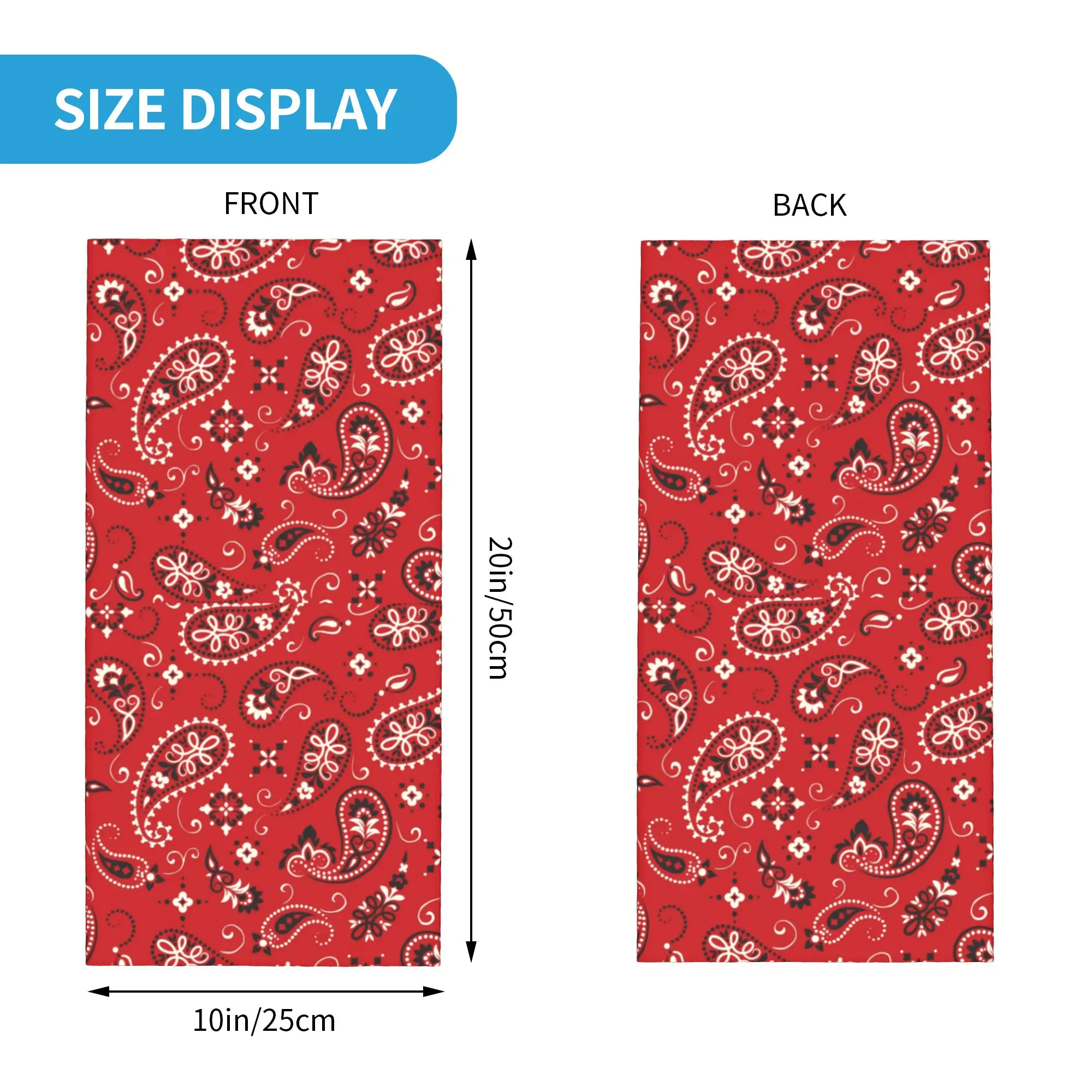 Nowa Czerwona Bandana Komin Oc – Neck Gaiter Face Cover recenzja i cena
