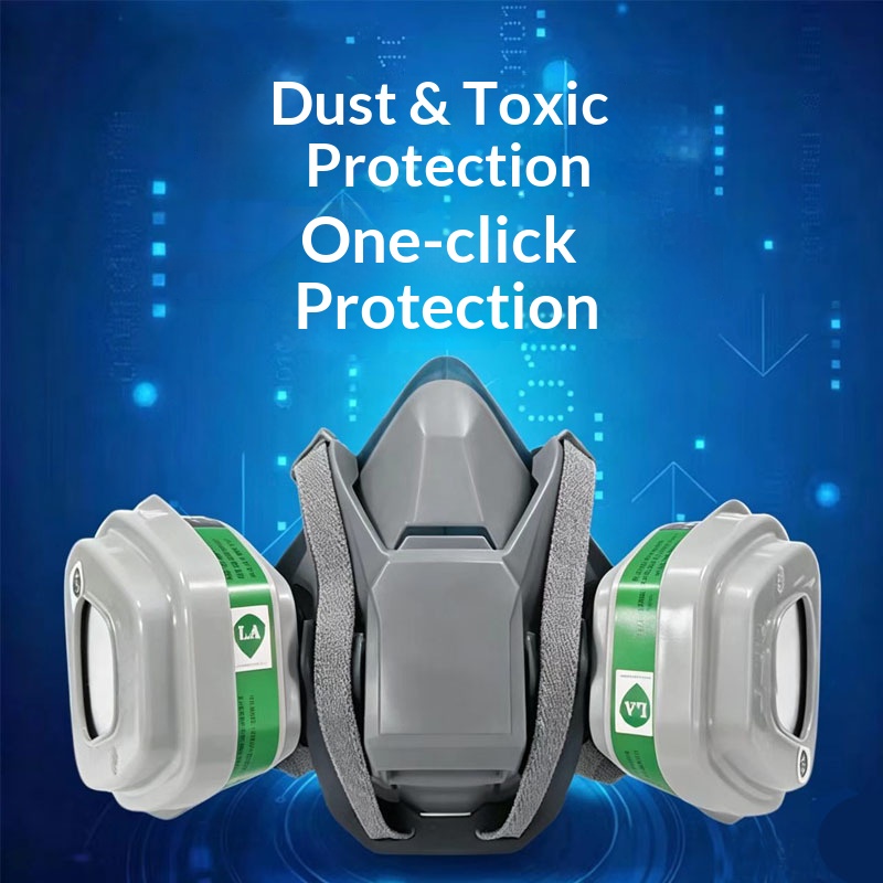 Silikonowa maska gazowa 6502QL – Dust Mask Construction recenzja i cena
