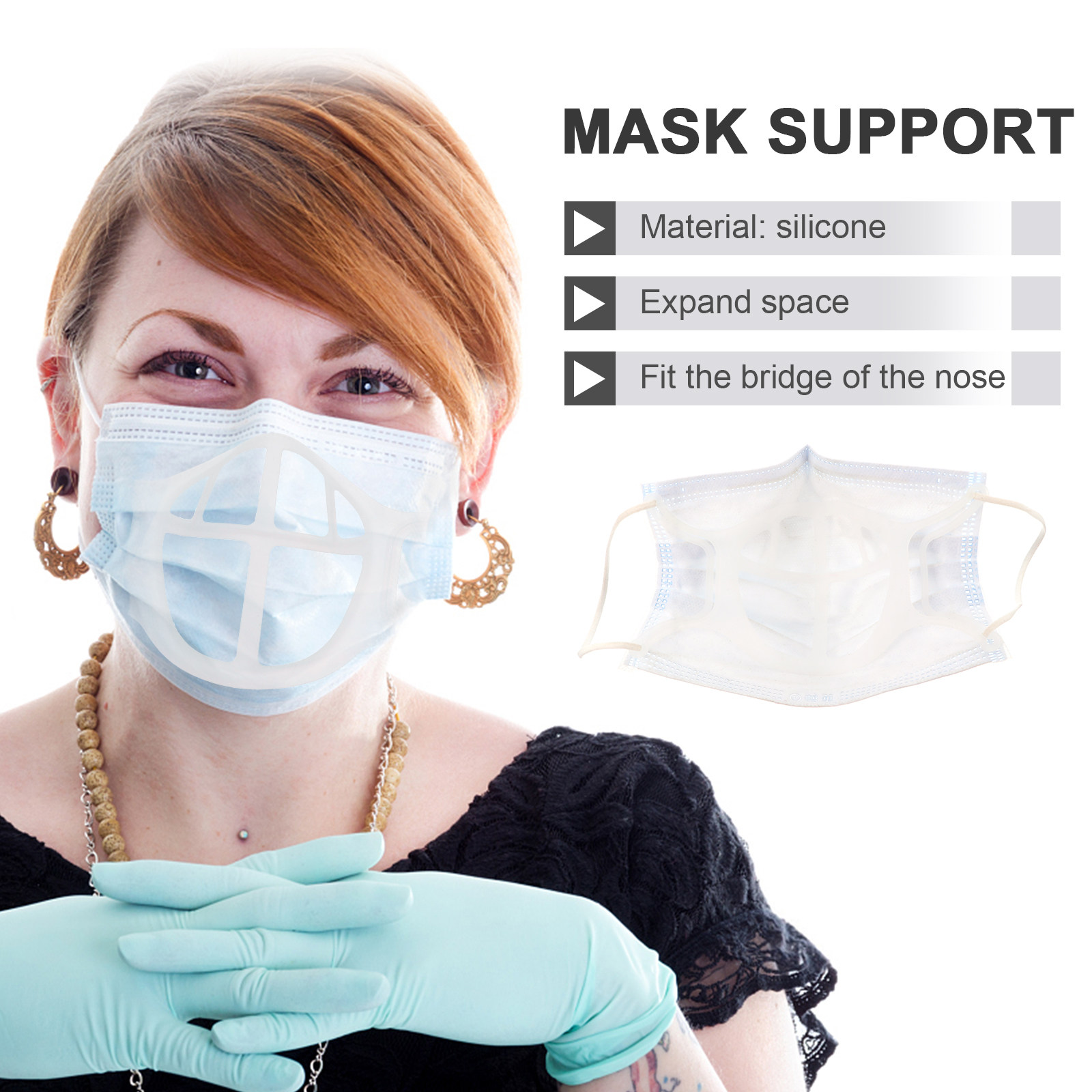 5 szt. silikonowych uchwytów n – Silicone Mask Bracket recenzja i cena