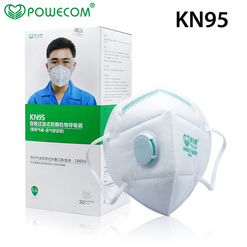 30 sztuk/pudło POWECOM Protect – Kn95 Respirator Mask recenzja i cena