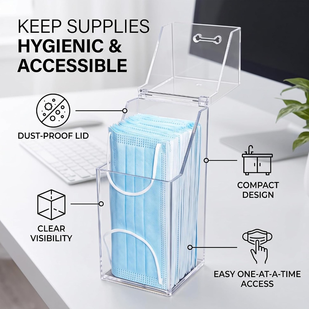 Pionowy dozownik masek z pokry – Face Mask Storage Box recenzja i cena