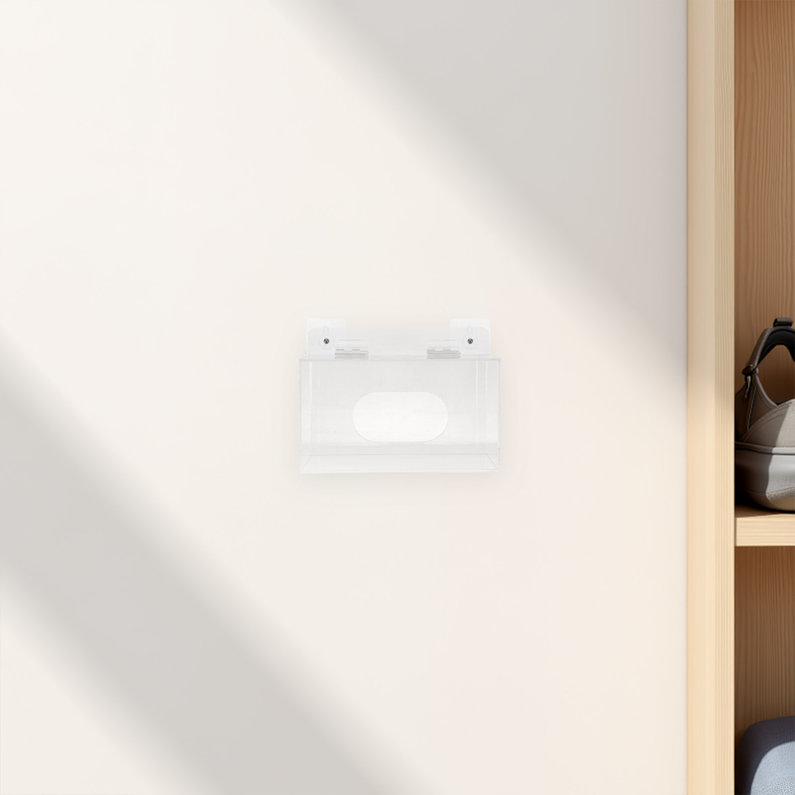 Akrylowy uchwyt na maski na tw – Face Mask Storage Box recenzja i cena